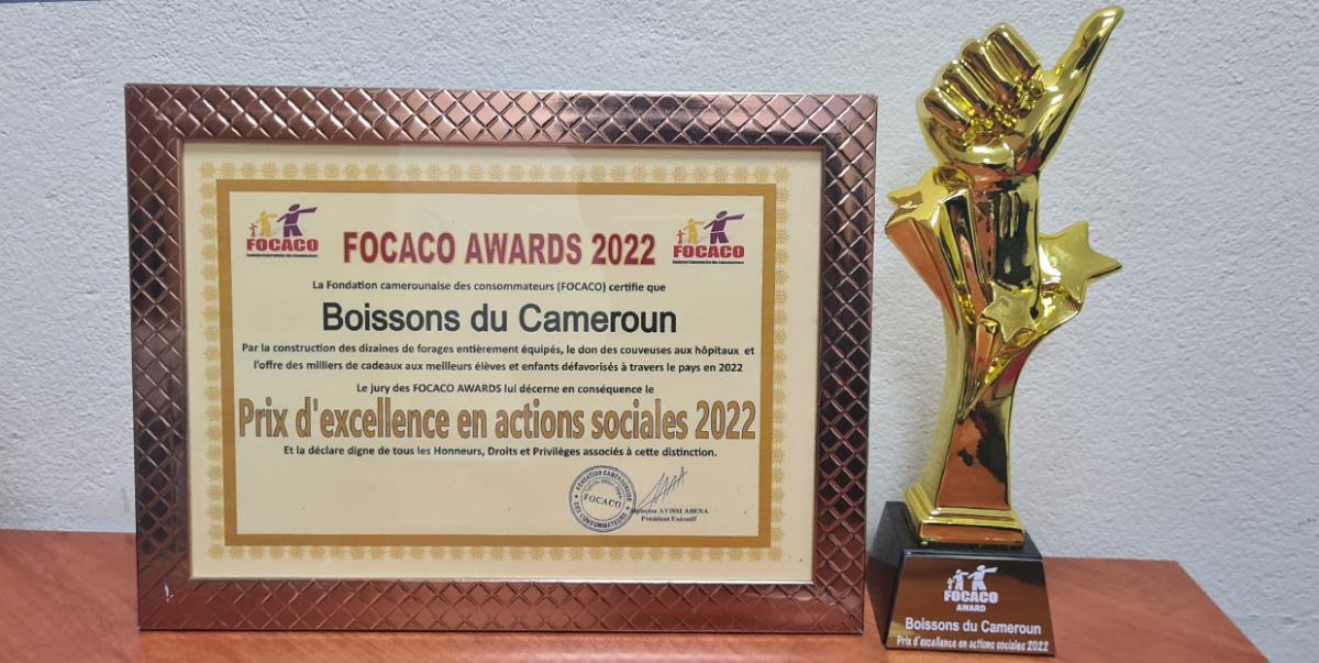 Focaco Awards 2022 : Boissons du Cameroun récompensé